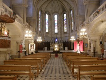 Eglise de Rians : nef et choeur